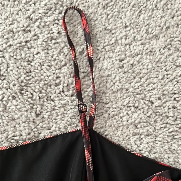 NWOT Hutch From Anthropologie Red Plaid Bow Jumpsuit - Size 4 - Picture 8 of 9